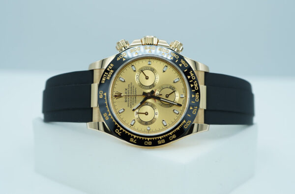 Rolex 116518LN DAYTONA 18K YELLOW GOLD OYSTERFLEX CHAMPAGNE DIAL 2023 FULL SET - Image 10
