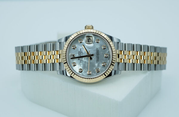 Rolex 278273 DATEJUST 31 TWO TONE MOTHER OF PEARL DIAMOND DIAL JUBILEE BAND 2023 FULL SET - Image 10