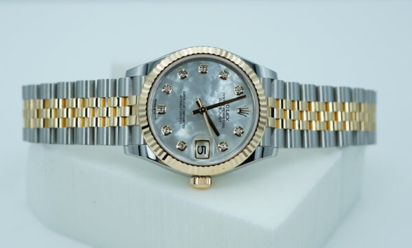 Rolex 278273 DATEJUST 31 TWO TONE MOTHER OF PEARL DIAMOND DIAL JUBILEE BAND 2023 FULL SET - Image 9