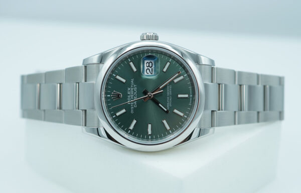 Rolex 126200 DATEJUST 36 MINT GREEN DIAL OYSTER BAND 2023 WARRANTY FULL SET - Image 10
