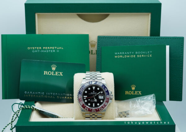 Rolex 126710BLRO PEPSI GMT MASTER II RED BLUE JUBILEE BAND 2023 COMPLETE SET - Image 2