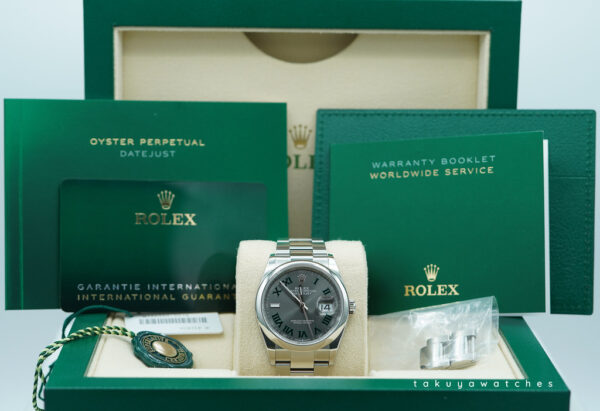 Rolex 126200 DATEJUST 36 WIMBLEDON DIAL OYSTER BAND 2024 WARRANTY FULL SET - Image 2