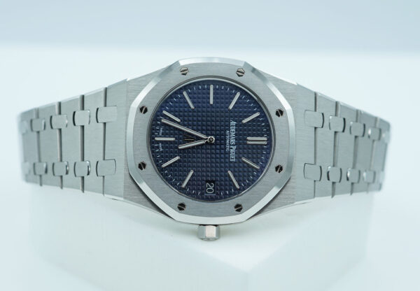 Audemars PIGUET ROYAL OAK JUMBO ULTRA THIN 15202ST BLUE DIAL SERVICED FULL SET - Image 9