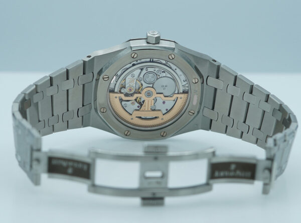 Audemars PIGUET ROYAL OAK JUMBO ULTRA THIN 15202ST BLUE DIAL SERVICED FULL SET - Image 8