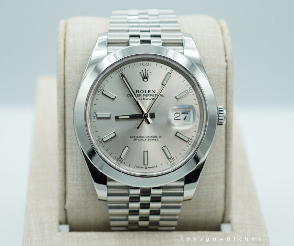Rolex 126300 DATEJUST 41 SILVER DIAL JUBILEE BAND 2023 WARRANTY FULL SET