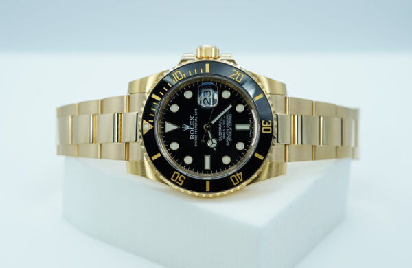 Rolex 116618LN SUBMARINER 18K YELLOW GOLD BLACK DIAL 40MM 2016 FULL SET - Image 10
