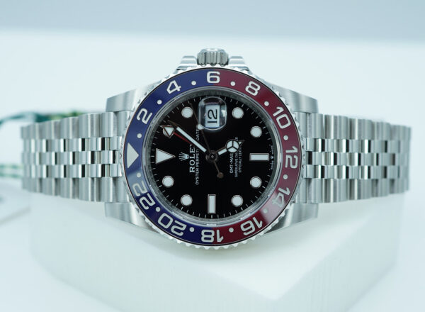 BRAND NEW Rolex 126710BLRO PEPSI GMT MASTER II RED BLUE JUBILEE BAND 2024 FULL SET - Image 10