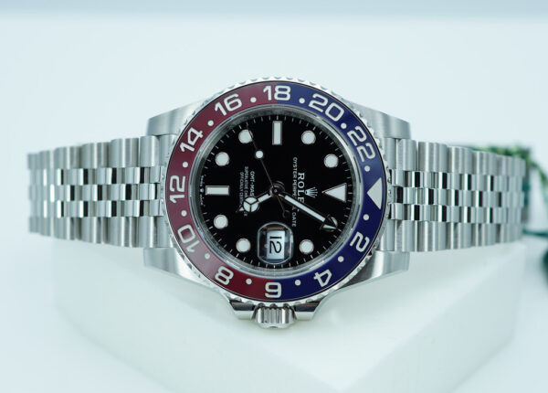 BRAND NEW Rolex 126710BLRO PEPSI GMT MASTER II RED BLUE JUBILEE BAND 2024 FULL SET - Image 9