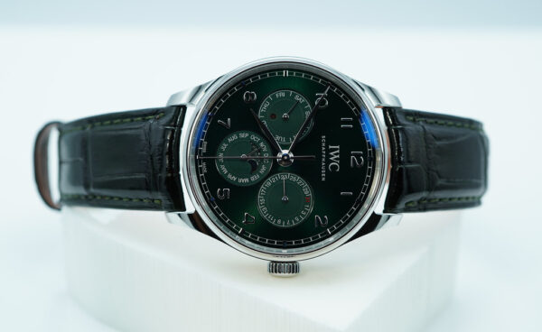 IWC IW344207 PROTUGIESER PERPETUAL CALENDAR 42 GREEN DIAL 2023 COMPLETE SET - Image 9