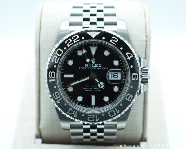 BRAND NEW Rolex 126710GRNR GMT MASTER 2 BLACK GREY BEZEL JUBILEE BAND 2024 FULL SET