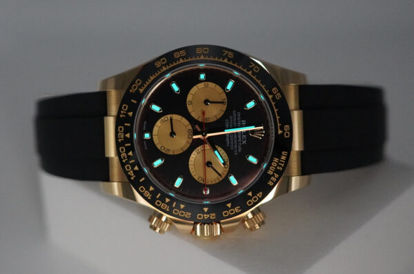 Rolex 116518LN DAYTONA YELLOW GOLD PAUL NEWMAN DIAL OYSTERFLEX 2023 FULL SET - Image 11