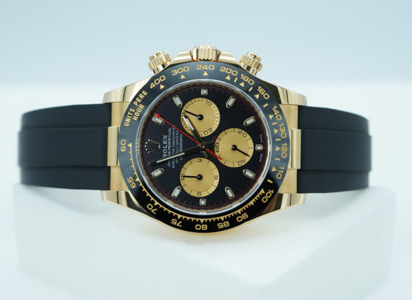 Rolex 116518LN DAYTONA YELLOW GOLD PAUL NEWMAN DIAL OYSTERFLEX 2023 FULL SET - Image 10