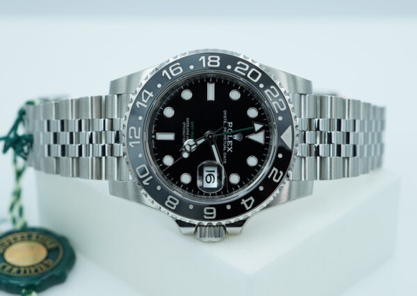 BRAND NEW Rolex 126710GRNR GMT MASTER 2 BLACK GREY BEZEL JUBILEE BAND 2024 FULL SET - Image 9