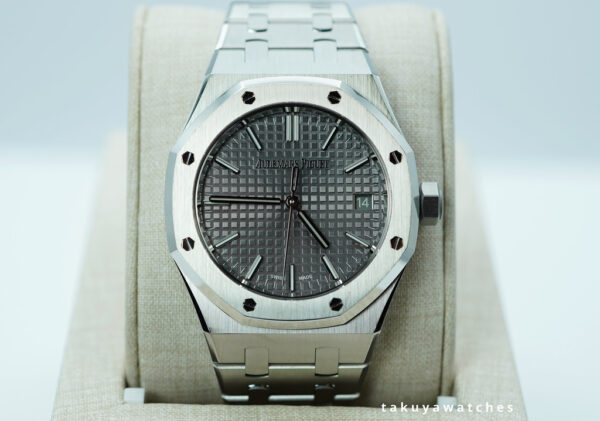 Audemars PIGUET ROYAL OAK 15550ST GREY DIAL 37MM 2023 WARRANTY COMPLETE SET