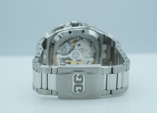 Glashutte ORIGINAL SEVENTIES CHRONOGRAPH PANORAMA DATE BLUE DIAL 2024 FULL SET - Image 7