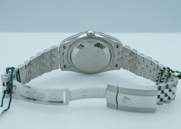 BRAND NEW Rolex 126234 DATEJUST 36 FLUTED BEZEL MINT GREEN DIAL JUBILEE 2024 FULL SET - Image 8