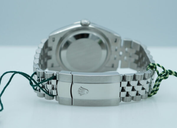 BRAND NEW Rolex 126234 DATEJUST 36 FLUTED BEZEL MINT GREEN DIAL JUBILEE 2024 FULL SET - Image 7