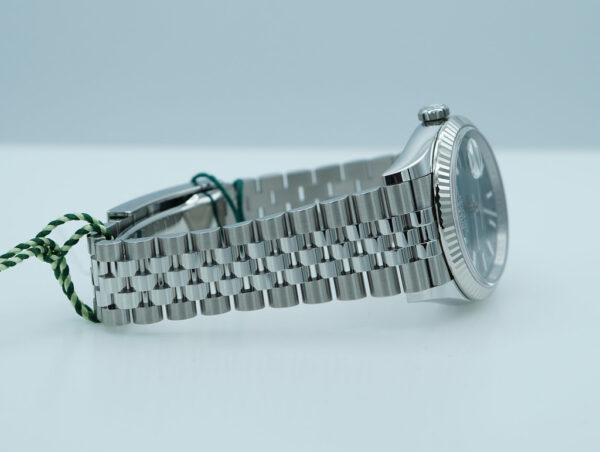 BRAND NEW Rolex 126234 DATEJUST 36 FLUTED BEZEL MINT GREEN DIAL JUBILEE 2024 FULL SET - Image 5