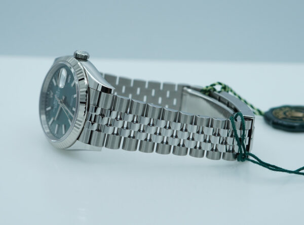 BRAND NEW Rolex 126234 DATEJUST 36 FLUTED BEZEL MINT GREEN DIAL JUBILEE 2024 FULL SET - Image 6