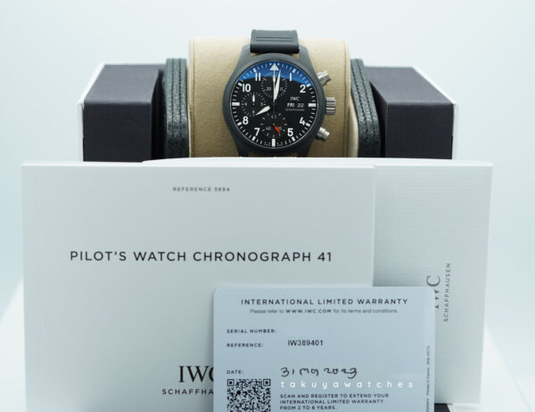 IWC IW389401 PILOT's WATCH CHRONOGRAPH 41 TOP GUN BLACK CERAMIC 2023 FULL SET - Image 2