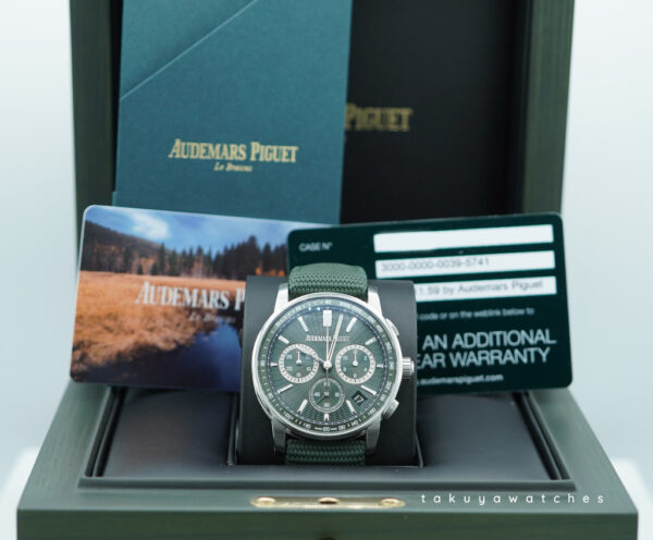 Audemars PIGUET CODE 11.59 CHRONOGRAPH STAINLESS STEEL GREEN DIAL 2024 FULL SET - Image 2