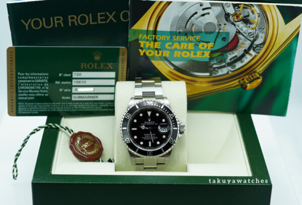 Rolex 16610 SUBMARINER DIAL STAINLESS STEEL RANDOM SERIAL 2010 BOXES PAPERS - Image 2