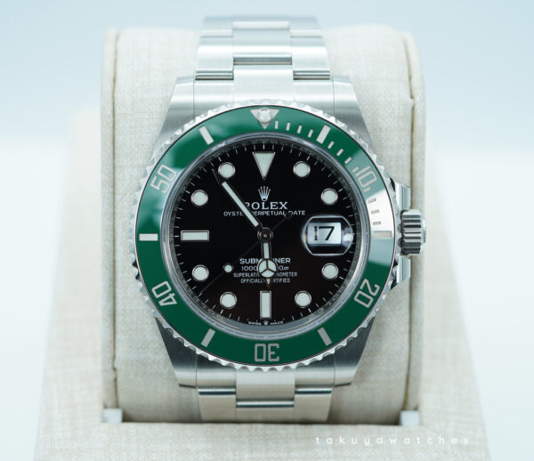 Rolex 126610LV SUBMARINER 41 GREEN MK1 BEZEL BLACK DIAL 2022 WARRANTY FULL SET