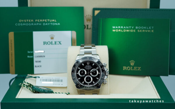 Rolex 116500LN COSMOGRAPH DAYTONA STEEL CERAMIC BEZEL BLACK DIAL 2019 FULL SET - Image 2