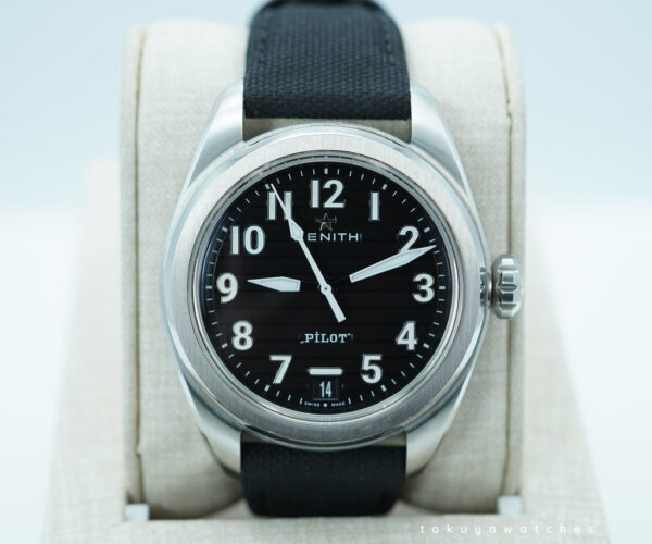 Zenith PILOT STEEL AUTOMATIC BLACK DIAL 40MM 2024 WARRANTY FULL SET