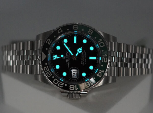 BRAND NEW Rolex 126720VTNR GMT MASTER 2 LEFTY BLACK GREEN SPRITE JUBILEE 2024 FULL SET - Image 11