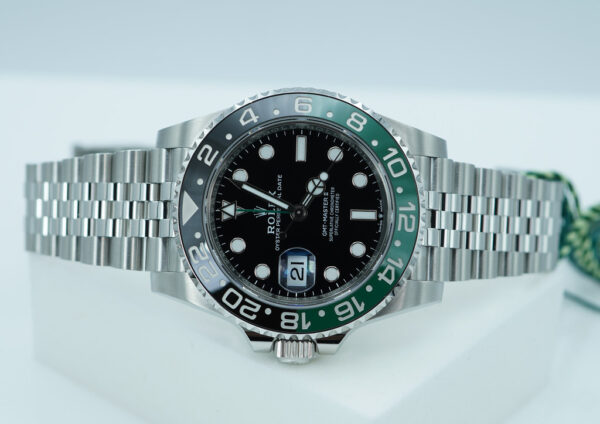 BRAND NEW Rolex 126720VTNR GMT MASTER 2 LEFTY BLACK GREEN SPRITE JUBILEE 2024 FULL SET - Image 9