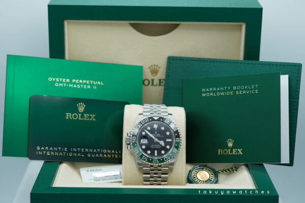 BRAND NEW Rolex 126720VTNR GMT MASTER 2 LEFTY BLACK GREEN SPRITE JUBILEE 2024 FULL SET - Image 2