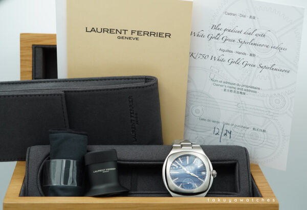 BRAND NEW Laurent Ferrier SPORT AUTO TITANIUM BLUE DIAL 2024 WARRANTY FULL SET - Image 2