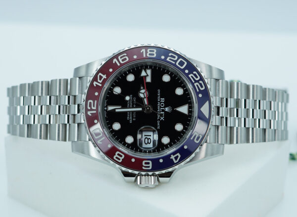 BRAND NEW Rolex 126710BLRO PEPSI GMT MASTER II RED BLUE JUBILEE BAND 2024 FULL SET - Image 9