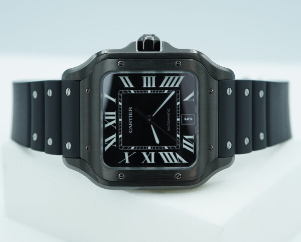 Cartier SANTOS DE CARTIER LARGE MODEL BLACK ADLC AUTOMATIC 2024 FULL SET - Image 11