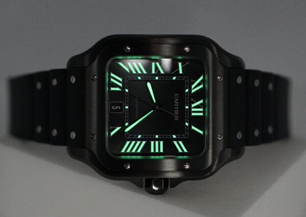Cartier SANTOS DE CARTIER LARGE MODEL BLACK ADLC AUTOMATIC 2024 FULL SET - Image 12