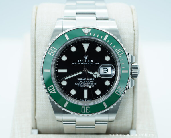 Rolex 126610LV SUBMARINER 41 GREEN MK1 BEZEL BLACK DIAL 2022 WARRANTY FULL SET