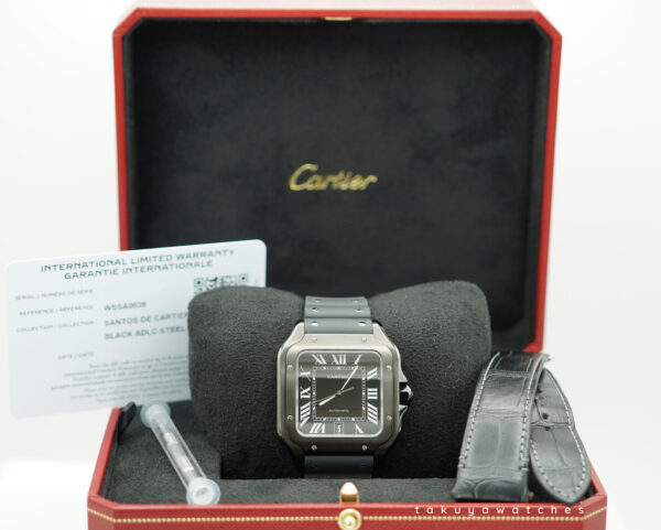 Cartier SANTOS DE CARTIER LARGE MODEL BLACK ADLC AUTOMATIC 2024 FULL SET - Image 2