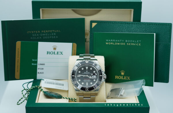 Rolex 126600 SEA-DWELLER CYCLOPS RED TEXT MARK 1 DIAL 2018 COMPLETE SET - Image 2