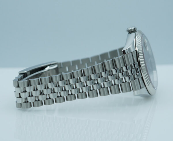 Rolex 126334 DATEJUST 41 FLUTED BEZEL WIMBLEDON DIAL JUBILEE BAND 2024 FULL SET - Image 6