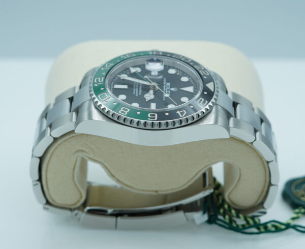 BRAND NEW Rolex 126720VTNR GMT MASTER 2 LEFTY SPRITE GREEN BLACK BEZEL 2025 FULL SET - Image 4