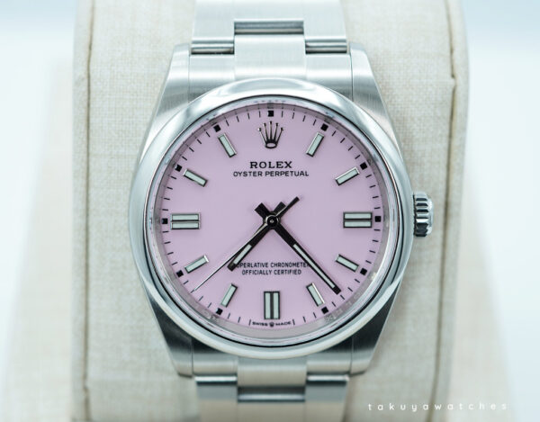 Rolex 126000 OYSTER PERPETUAL 36 CANDY PINK DIAL 2022 FULL SET