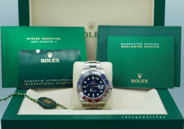 Rolex 126719BLRO GMT MASTER 2 WHITE GOLD PEPSI BEZEL BLUE DIAL 2024 FULL SET - Image 2