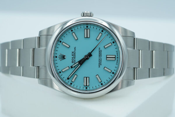Rolex 124300 OYSTER PERPETUAL 41 TURQUOISE BLUE DIAL 2021 FULL SET - Image 10