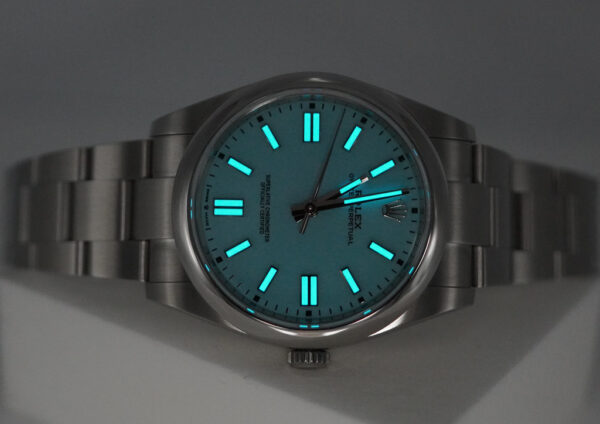 Rolex 124300 OYSTER PERPETUAL 41 TURQUOISE BLUE DIAL 2021 FULL SET - Image 11