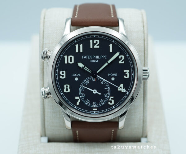 Patek PHILIPPE 5524G PILOT TRAVEL TIME WHITE GOLD BLUE DIAL 2023 NEW MOVEMENT FULL SET