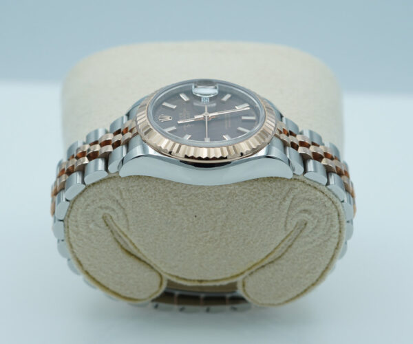 Rolex 279171 DATEJUST 28 TWO TONE ROSE GOLD CHOCOLATE DIAL JUBILEE BAND FULL SET - Image 4