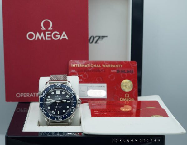 OMEGA SEAMASTER DIVER 300M 007 JAMES BOND 60th ANNIVERSARY 2023 WARRANTY FULL SET - Image 2