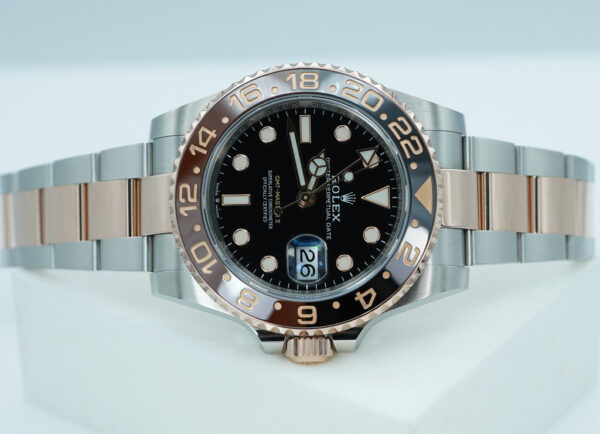 Rolex 126711CHNR GMT MASTER II 18K ROSE GOLD STEEL ROOTBEER 2021 WARRANTY FULL SET - Image 9