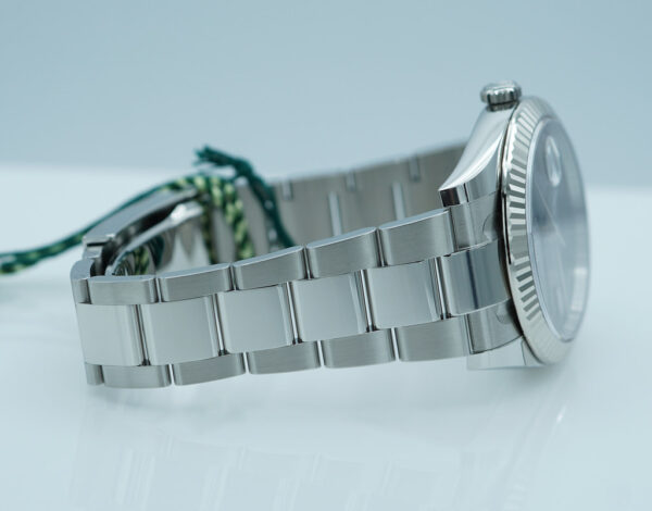 BRAND NEW Rolex 126334 DATEJUST 41 FLUTED BEZEL WIMBLEDON DIAL OYSTER BAND 2025 FULL SET - Image 6
